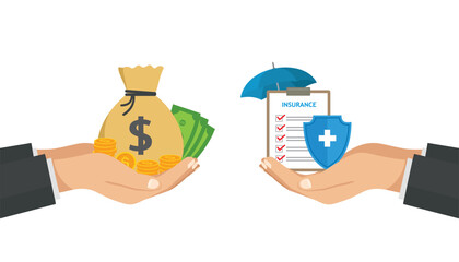 investment insurance vector illustration concept design