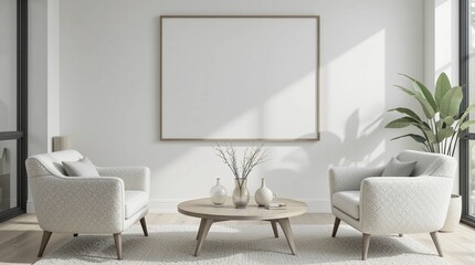  Minimalist Scandinavian Living Room Interior with Natural Light
