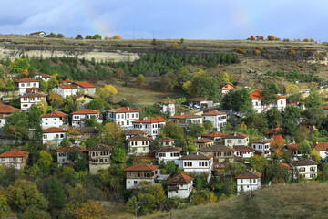 Footage of the city of Safranbolu, which is on the world heritage list and stands out with its local architectural features.