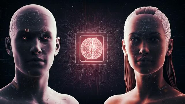 Digital humans faceoff technology concept