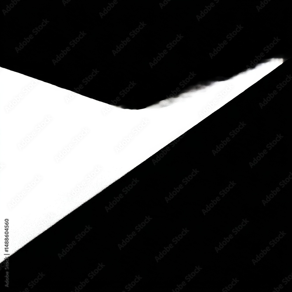 Aufkleber abstract contrast: a stark division of light and shadow in a minimalist composition