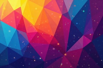 Geometric abstract shapes, vibrant color palette, art, minimal, modern