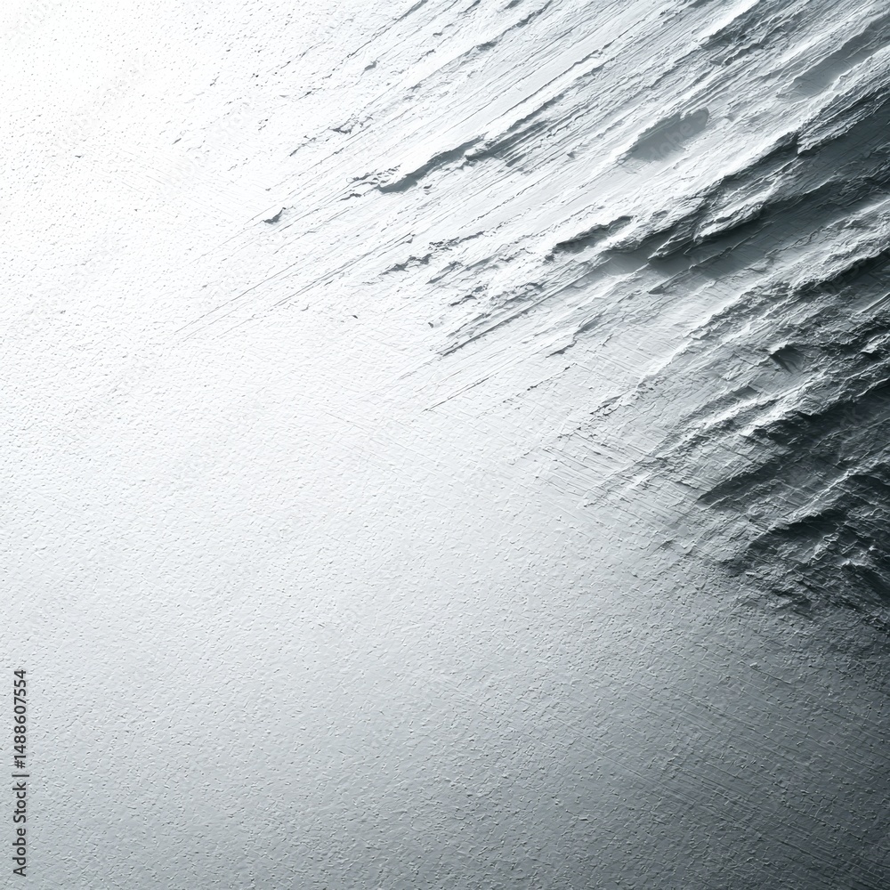 Aufkleber Striking Monochromatic Abstract: White and Grey Textures Creating Depth and Light in a Dynamic Composition.