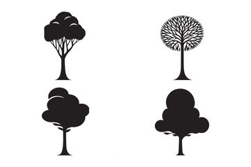 Silhouette tree sets for the environment 