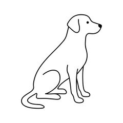 vector illustration of a dog