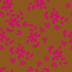 Seamless pattern with floral background