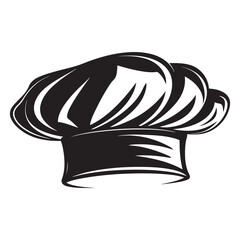Chef hat logo icon illustration isolated on white background, Cook hat