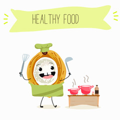 Naklejka premium Pitomba fruit cute funny cheerful characters with different poses and emotions. Vector hand drawnvector illistration.