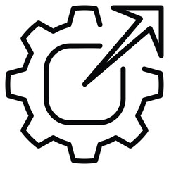 Publish icon line vector illustration