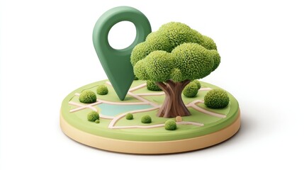 Eco-friendly location mapping