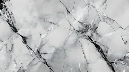 Elegant White and Gray Marble Texture with Veins and Patterns