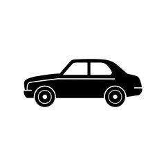 car icon silhouette vector art