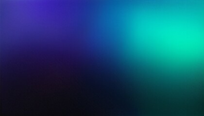 Obraz premium black dark violet blue petrol teal jade green abstract background color gradient ombre blur rough grain grainy noise