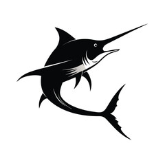 Marlin Fish Silhouette.
