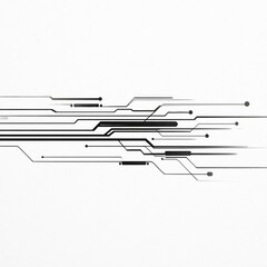 Abstract Futuristic Circuit Lines