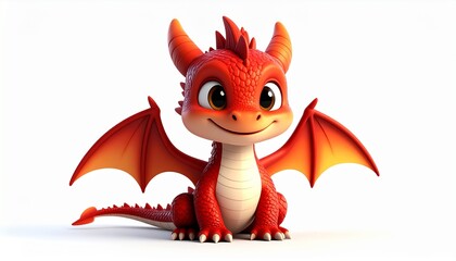 Cute cartoon dragon illustration