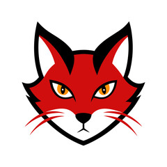 cat head vector logo silhouette vector