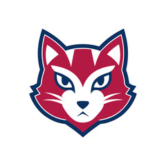 cat head vector logo silhouette vector