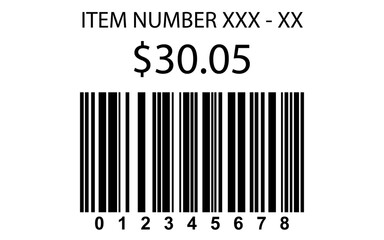 Price tag barcode label, Barcode Tags, Price tag barcode label set Stock Vector Image