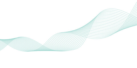 Abstract wave line. Digital frequency equalizer. digital Stylized line art background. Vector illustration.	