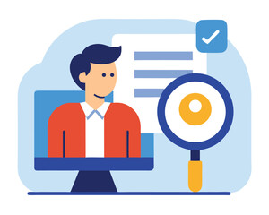 Job Search Online Vector