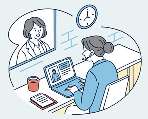 Remote Employee on Video Call