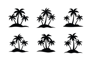 Fototapeta premium palm trees on the beach