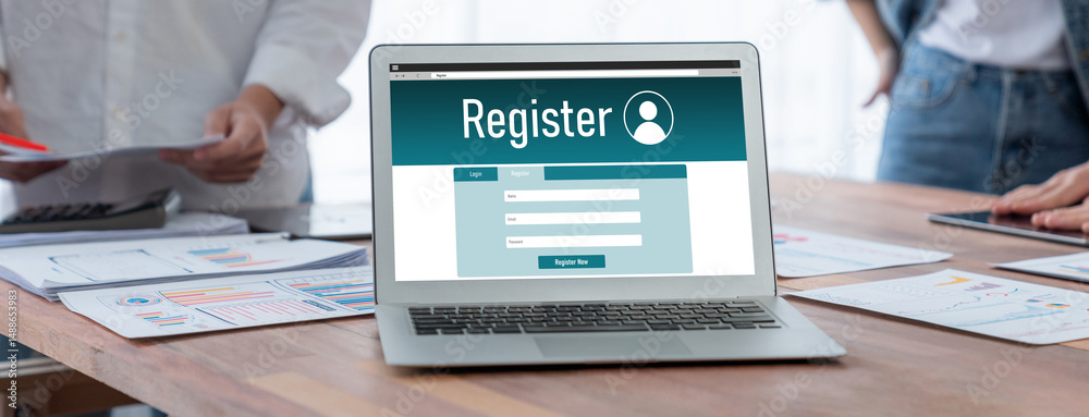 Poster online registration form for brisk form filling on the internet website