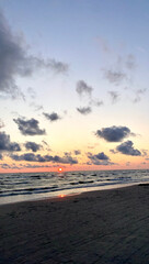 Sunset on the beach