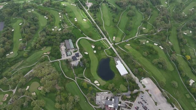 Aerial Drone Footage of Lemont, Illinois &ndash; Scenic Landscapes, Golf Courses, and Suburban Views in 4K&rdquo;