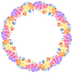 Sweet Little Star and Candy Wreath