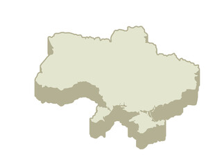 Colourful Ukraine map with different design