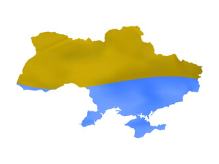 Obraz premium Colourful Ukraine map with different design