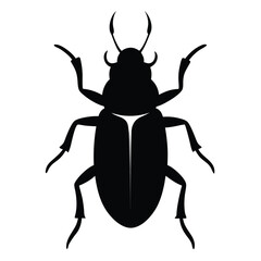beetle-crawling-silhouette-isolated-on-white-backg (2).eps