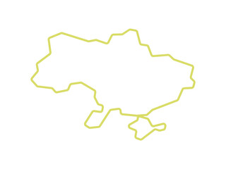 Colourful Ukraine map with different design