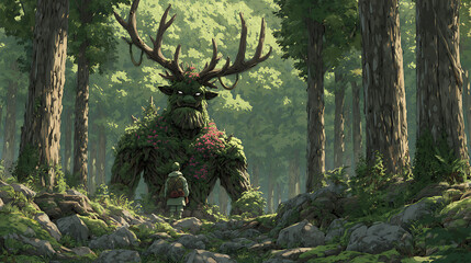 Mysterious Forgotten Gods in Anime Manga Aesthetic – Timeless and Epic