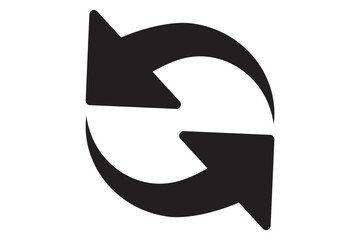 refresh arrow icon transparent. refresh sign PNG. reload, reset, icon. repeat, recycling sign. circular arrow icon vector. update icon. convert icon. replay, reboot sign in white background. EPS 10.
