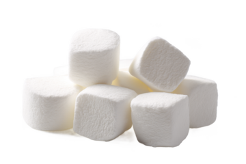Fluffy White Marshmallows Delicious Treat, Sweet Confection, Perfect for Hot Chocolate or S'mores