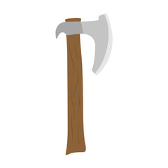 Cartoon wooden axe. Vector illustration 