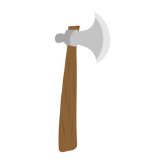Cartoon wooden axe. Vector illustration 
