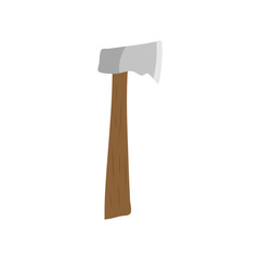 Cartoon wooden axe. Vector illustration 