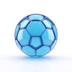 Obraz premium Frozen Ice Soccer Ball
