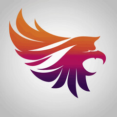 Vector illustration of abstract angel wings or a bird