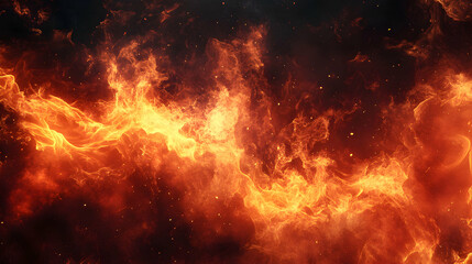 Obraz premium Vibrant Flames and Fire Abstract Background for Creative Projects