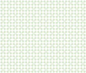 Delicate seamless pattern with clover leaves. Subtle background with sylized green flowers for textiles, wallpaper, and packaging