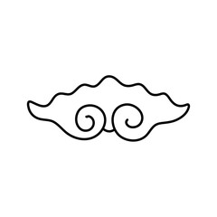 Mega mendung traditional pattern