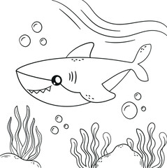 Fototapeta premium Hand drawn coloring book illustration 