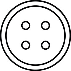 shirt buttons icon vector on white background