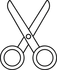 Open scissors icon. Cut symbol. Paper clippers Shears sign. Hairdresser pictogram vector illustration.