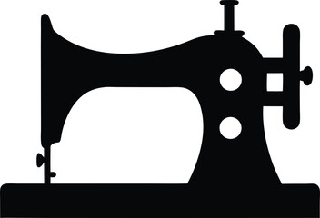 Sewing Machine silhouette Icon vector illustration